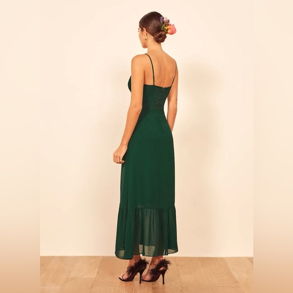 NWT Reformation Emersyn Dress in Emerald - Picture 5 of 10